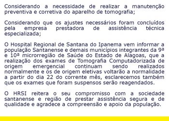 NOTA DE ESCLARECIMENTO