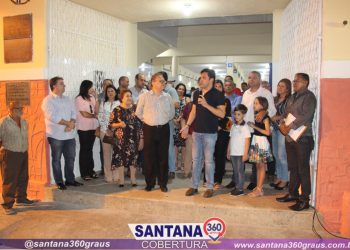Prefeito Isnaldo Bulhões reinaugura obras em Santana do Ipanema.
