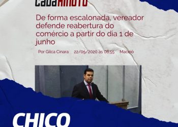 De forma escalonada, vereador defende reabertura do comércio a partir do dia 1 de junho