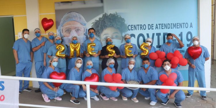 CENTRO DE ATENDIMENTO A COVID-19 DO HOSPITAL REGIONAL DE SANTANA COMPLETA 02 MESES DE FUNCIONAMENTO