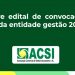 EDITAL DE CONVOCAÇÃO PARA ELEIÇÃO DE DIRETORIA GESTÃO 2021/2024