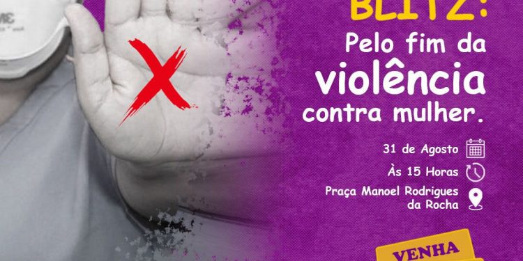 BLITZ: PELO FIM DA VIOLÊNCIA CONTRA MULHER do Hospital Regional Dr. Clodolfo Rodrigues de Melo