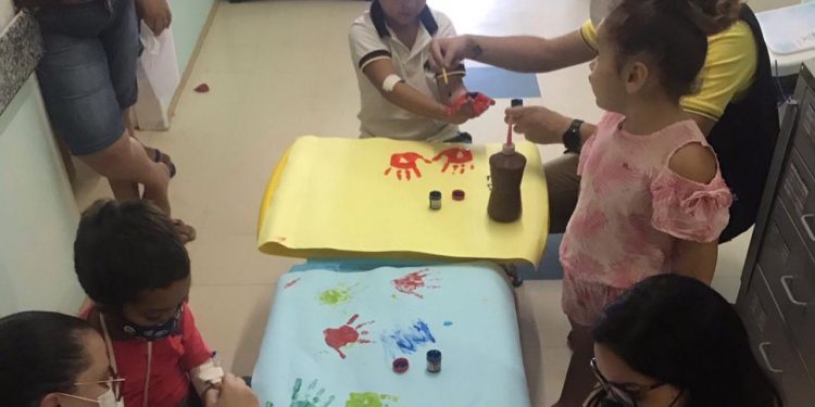 Ação da Semana da Criança do HRCRM