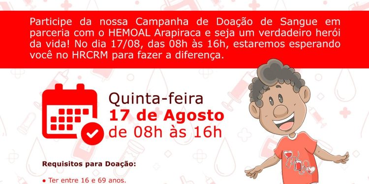 HOSPITAL DE SANTANA E HEMOAL-ARAPIRACA PROMOVEM CAMPANHA DE DOAÇÃO DE SANGUE PARA SALVAR VIDAS