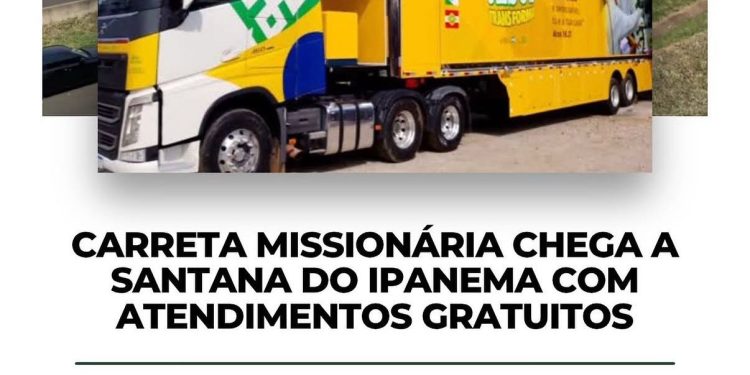 Carreta Missionária em Santana do Ipanema